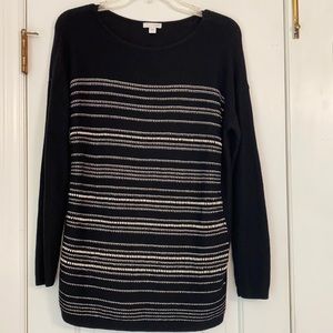 J. Jill black and white sweater